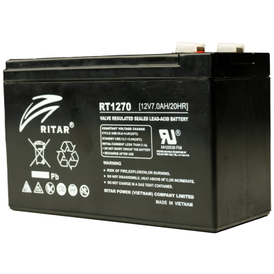 Свинцово-кислотная аккумуляторная батарея Ritar RT1270 7А•ч 12В