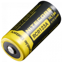 Аккумулятор литиевый 16340 (RCR123A) Nitecore NL166 3.7V (650mAh)