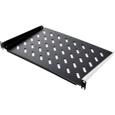 Полка консольная черная CMS 19" 1U 300мм