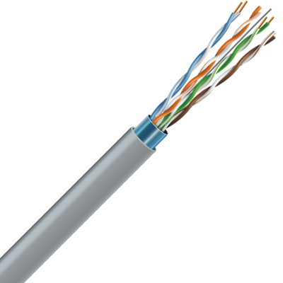Кабель FTP медь внутренний ЗЗЦМ Cat. 6 F/UTP 4x2x23 AWG (К) (70910061) бух. 500м