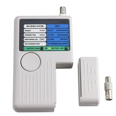 Тестер сетевой RJ-45, RJ-12, USB та BNC