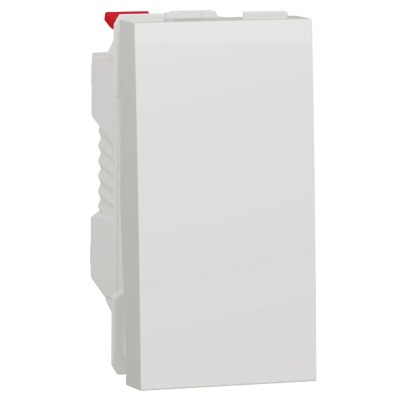 Выключатель 1-клавишная схема 1, 10А, модуль 1 белый Schneider Electric New Unica NU310118