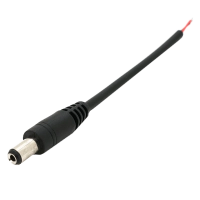 Разъем питания DC-M (D 5,5x2,5мм) 10см black plug OEM Q1000