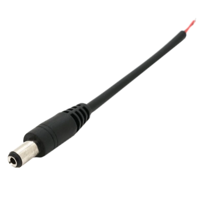 Разъем питания DC-M (D 5,5x2,5мм) 10см black plug OEM Q1000
