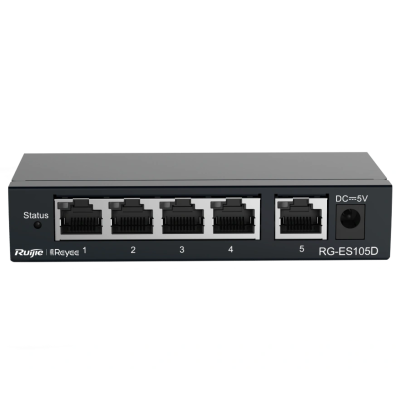 Коммутатор 5 портов неуправляемый Ruijie Reyee RG-ES105D