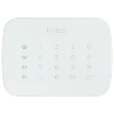 Беспроводная сенсорная клавиатура для четырех групп U-Prox Keypad G4 White