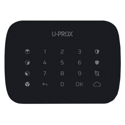 Беспроводная сенсорная клавиатура для четырех групп U-Prox Keypad G4 Black