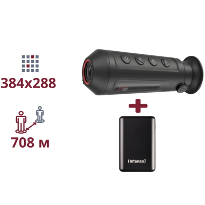 ТЕПЛОВИЗИОННЫЙ МОНОКУЛЯР И ПОВЕРБАНК AGM Taipan TM15-384 + INTENSO Powerbank 2 000 мА•г
