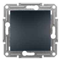 Вимикач 1-клавішний антрацит Schneider Electric EPH0100171 Asfora
