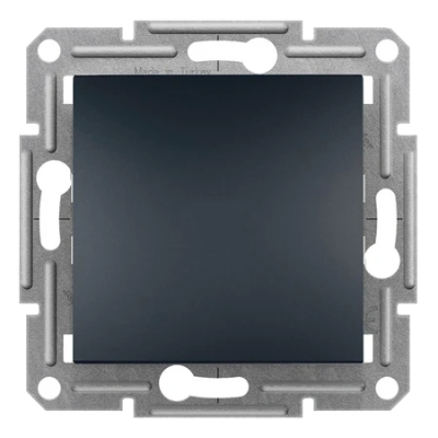 Вимикач 1-клавішний антрацит Schneider Electric EPH0100171 Asfora