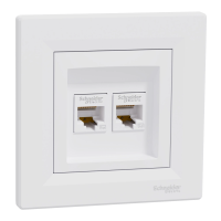 Розетка компьютерная двойная белая Schneider Electric Asfora EPH4400121 RJ45 5e