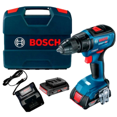 Аккумуляторная дрель-шуруповерт + 2 акб 18 В/2 А•ч + ЗП GAL 18V-20 + L-Case Bosch Professional GSR 18V-50 (06019H5000)