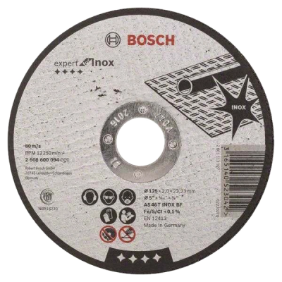 Отрезной круг для нержавеющей стали Bosch 125 x 1 мм (2608600549)