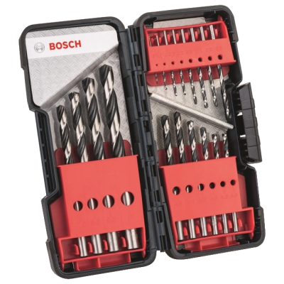 Набор сверл для металла Bosch HSS PointTeQ 18 штук (2608577350)