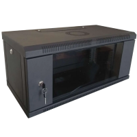 Шкаф коммутационный настенный 6U 600x350 разборный черный Hypernet WMNC-35-6U-FLAT-BLACK