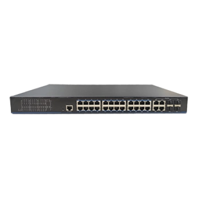 Коммутатор 24 порта управляемый UTEPO UTP3328TS-PSB-L2 L2 PoE+