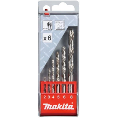 Набор сверл по металлу HSS-G 6 шт Makita (D-57196)