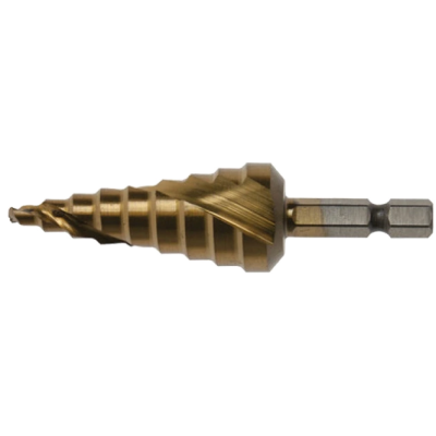 Ступенчатое сверло HSS TiN 1/4 4-20 мм Makita (D-40185)