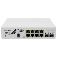 Коммутатор 8 портов управляемый MikroTik CSS610-8G-2S+IN