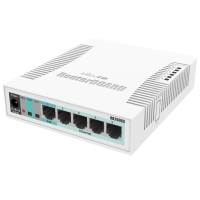 Коммутатор 5 портов управляемый MikroTik RB260GS (CSS106-5G-1S)