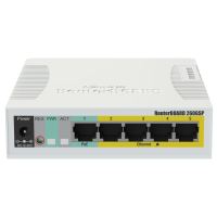 Коммутатор 5 портов управляемый MikroTik RB260GSP (CSS106-1G-4P-1S) PoE