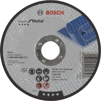 Отрезной круг по металлу Bosch Expert for Metal 125x2.5х22.23 мм