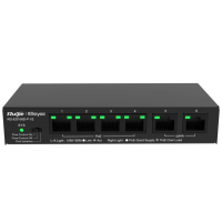 Коммутатор 6 портов неуправляемый Ruijie Reyee RG-ES106D-P V2 PoE