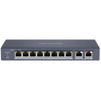 Коммутатор 8 портов неуправляемый Hikvision DS-3E0310P-E/M PoE