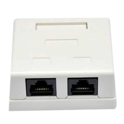 Розетка наружная EPNew 2хUTP, кат. 6, RJ45