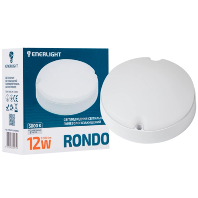 Светильник светодиодный 12Вт 5000К IP65 ENERLIGHT RONDO