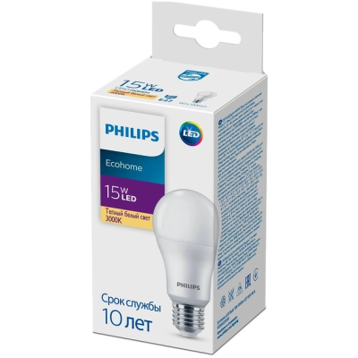Лампочка Bulb 15W 1350lm Philips Ecohome LED E27830
