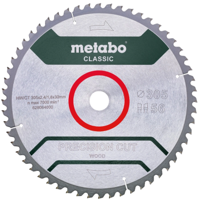 Пильный диск Metabo "precision cut wood - classic" (628064000)