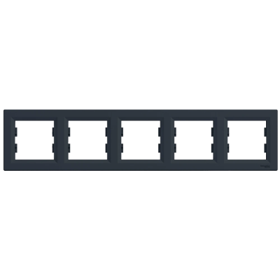 РАМКА ПЯТИМЕСТНАЯ ГОРИЗОНТАЛЬНАЯ, АНТРАЦИТ Schneider Electric Asfora EPH5800571