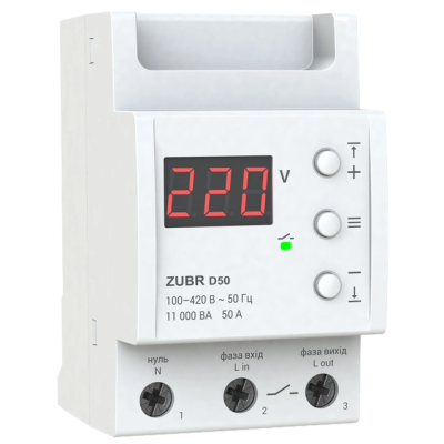 Реле напряжения ZUBR D50