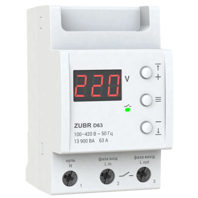 Реле напряжения ZUBR D63