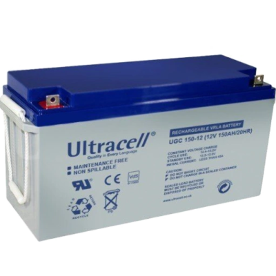Свинцово-кислотная аккумуляторная батарея Ultracell UCG150-12 150А•ч 12В гелевая