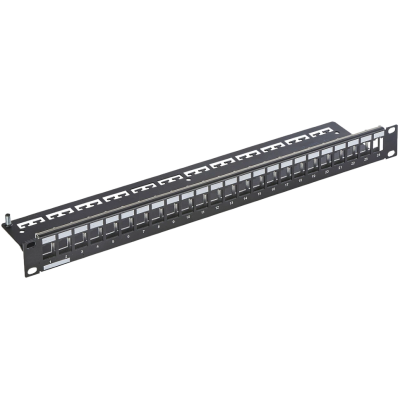 Патч-панель соединительная для 24 модулей Keystone Corning 19", 1U