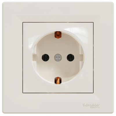 РОЗЕТКА С ЗЕЗЕМЛЕНИЕМ Schneider Electric Asfora EPH2900123