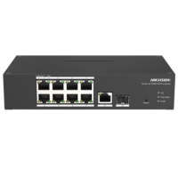 Коммутатор 8 портов управляемый Hikvision DS-3T1310P-SI/HS PoE