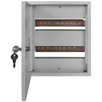 Шкаф металлический, под 24 мод., навесной, с замком E.NEXT e.mbox.stand.n.24.z