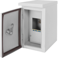 Шкаф металлический, под 4мод., герметичный IP54, навесной, с замком E.NEXT e.mbox.stand.n.04.z