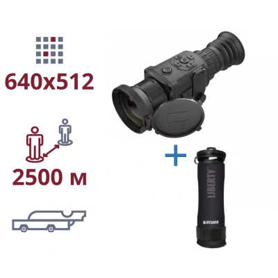 акция тепловизор и портативный очиститель воды AGM Rattler TS50-640 + LifeSaver Liberty Black