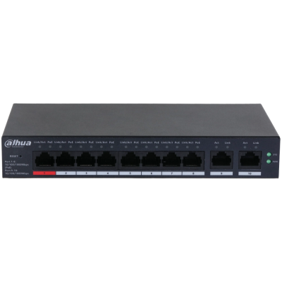 Коммутатор 8 портов управляемый Dahua DH-CS4010-8GT-110 PoE