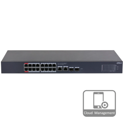 Коммутатор 16 портов управляемый Dahua DH-CS4220-16GT-190 PoE
