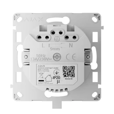 Реле управления розеткой Ajax OutletCore (smart) [type F] [55] (8EU)