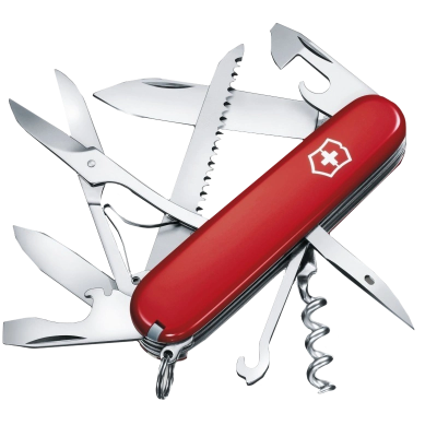 Нож красный Victorinox Swiss Army Huntsman 1.3713