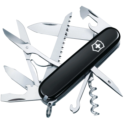 Нож черный Victorinox Swiss Army Huntsman 1.3713.3