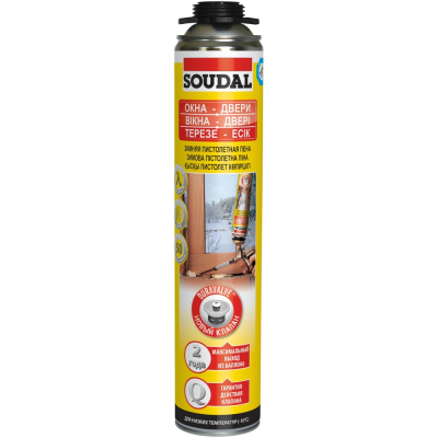 Пена монтажная зимняя пистолет 750мл SOUDAL