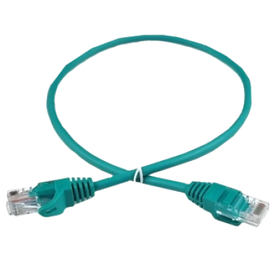 Патч-корд зеленый 0.25м EServer UTP CAT5e