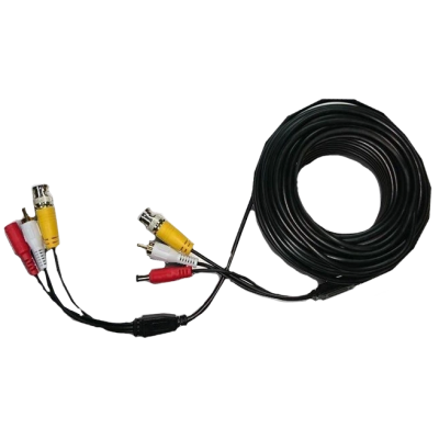 Патчкорд комбинированный коаксиальный + питание + звук 20м BNC + DC + AV